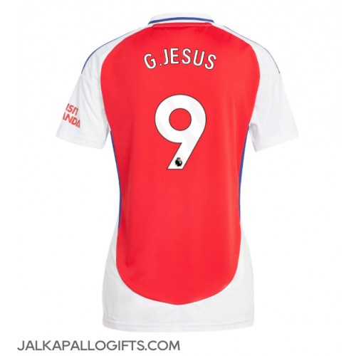 Arsenal Gabriel Jesus #9 Kotipaita Naiset 2024-25 Lyhythihainen